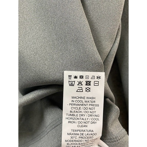 PUMA Shirt Mens Medium Gray 1/4 Zip Long Sleeve Pullover Sweatshirt Performance - Picture 9 of 11